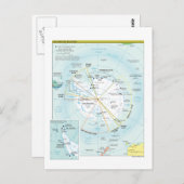 Karte der Antarktis (Vorne/Hinten)