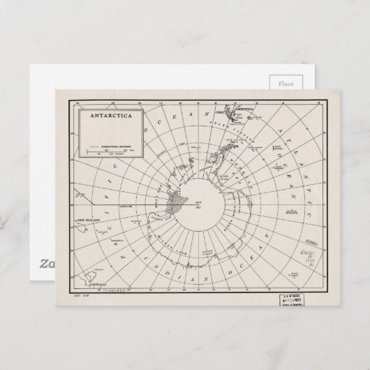 Karte der Antarktis (1955) (Vorne/Hinten)