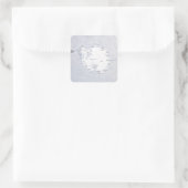 Karte der Antarktis (1982) Quadratischer Aufkleber (Tasche)