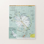 Karte der Antarktis (2000) Puzzle (Vertikal)