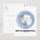 Karte der Antarktis (Geografie) (Vorne/Hinten)
