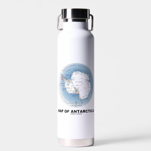 Karte der Antarktis-Geografie Trinkflasche
