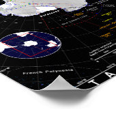 Karte der Antarktis Poster (Ecke)