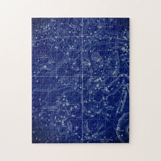 Karte der antiken Konstellationen Puzzle (Vertikal)