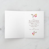 Karte der Aquarell-Blumenmutter Tages (Innenseite)