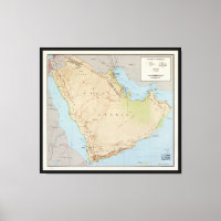 Karte der Arabischen Halbinsel (1969)