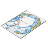 Karte der Arktis Notizblock (Linke Seite)