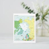 Karte der arktischen Region (Stehend Vorderseite)