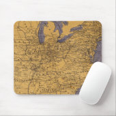 Karte der atlantischen Staaten Mousepad (Mit Mouse)