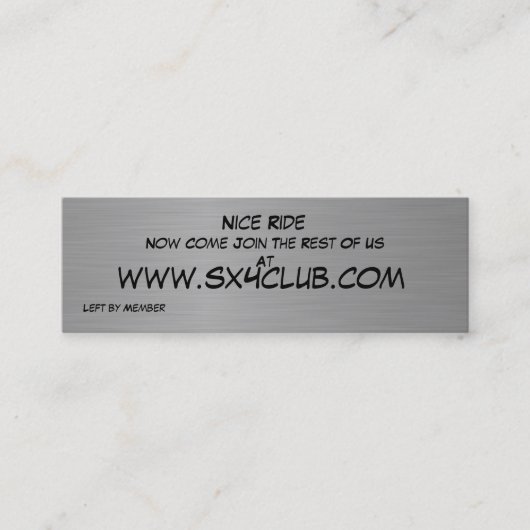 Karte der Aufklärer-SX4 (Vorderseite)