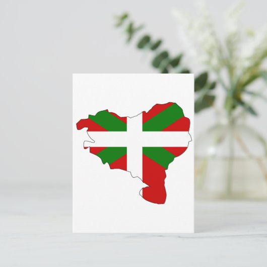 Karte der baskischen Flagge (Stehend Vorderseite)