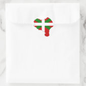 Karte der baskischen Flagge Runder Aufkleber (Tasche)