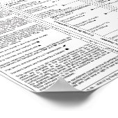 Karte der Begriffe 3.06 Poster (Ecke)