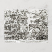 Karte der Belagerung Maltas im Jahr 1565 (Vorderseite)