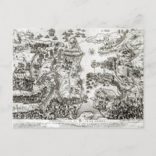 Karte der Belagerung Maltas im Jahr 1565