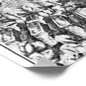 Karte der Belagerung Maltas im Jahr 1565 Poster (Ecke)