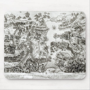 Karte der Belagerung von Malta im Jahre 1565 Mousepad