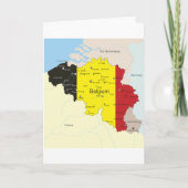 Karte der belgischen Grußkarten (Vorderseite)