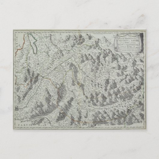 Karte der Berge (Vorderseite)