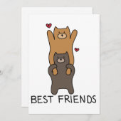 Karte der besten Freunde (Vorne/Hinten)