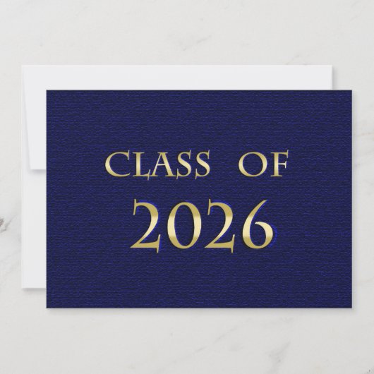 Karte der Blue and Gold Klasse 2026 (Vorderseite)