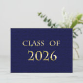 Karte der Blue and Gold Klasse 2026 (Stehend Vorderseite)