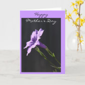 Karte der blutblütigen Mutter, Lila Blühen auf Sch (Gelbe Blume)