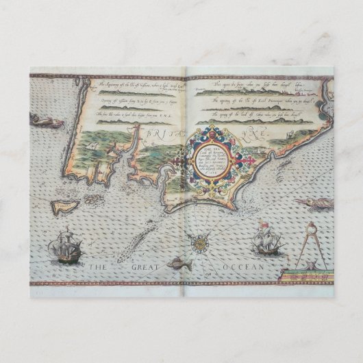 Karte der Bretagne, 1588 (Vorderseite)