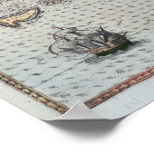 Karte der Bretagne, 1588 Poster (Ecke)