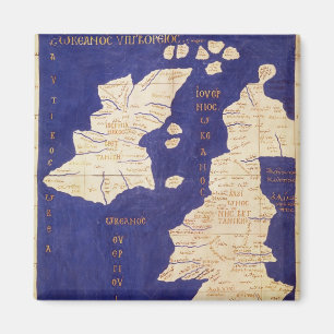 Karte der Britischen Inseln, aus "Geografie" Magnet