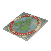 Karte der britischen Inseln - Fliese (Seite)