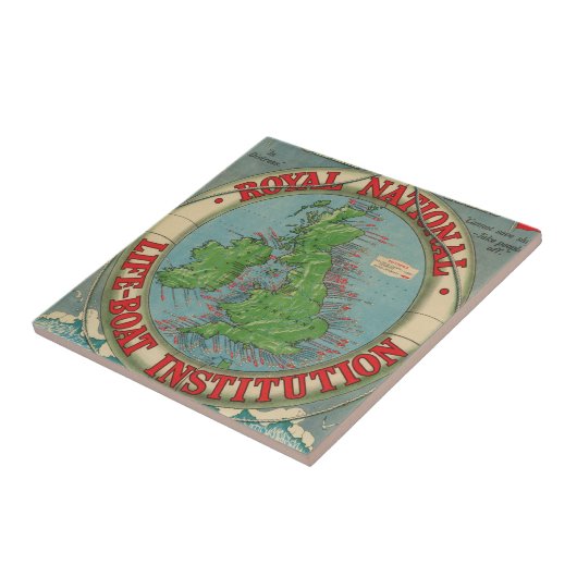 Karte der britischen Inseln - Fliese (Seite)