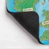 Karte der Britischen Inseln Mousepad (Ecke)