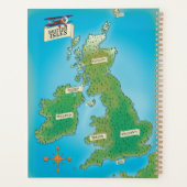 Karte der Britischen Inseln Planer (Rückseite)