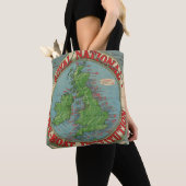 Karte der britischen Inseln - Tasche (Von Nahem)