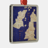 Karte der britischen Inseln, von 'Geographia Ornament Aus Metall (Rechts)