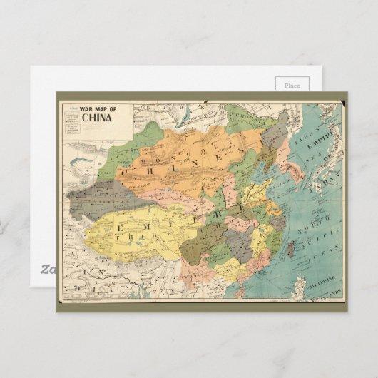 Karte der China (1900) (Vorne/Hinten)