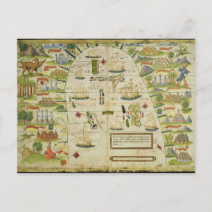 Karte der China, Faksimile von 'Miller Atlas'