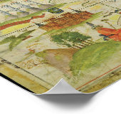 Karte der China, Faksimile von 'Miller Atlas' Poster (Ecke)