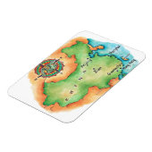 Karte der China Magnet (Linke Seite)