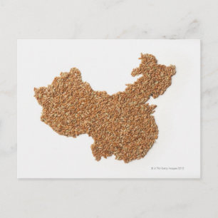 Karte der China Mainland aus Glutinous Rice