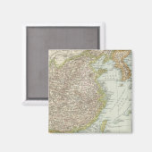 Karte der China und Japan Magnet (Vorderseite/Rückseite)