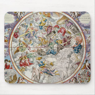 Karte der christlichen Konstellationen, wie Mousepad