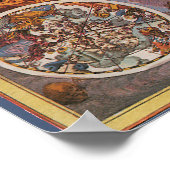 Karte der Christlichen Sternbilder, Südliche Himme Poster (Ecke)