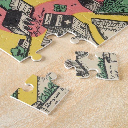 Karte der Coronation Route, London, England Puzzle (Seite)