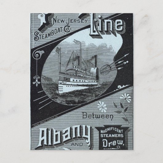 Karte der Dampfzüge (Vorderseite)