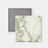 Karte der deutschen Meere Magnet (Vorderseite/Rückseite)