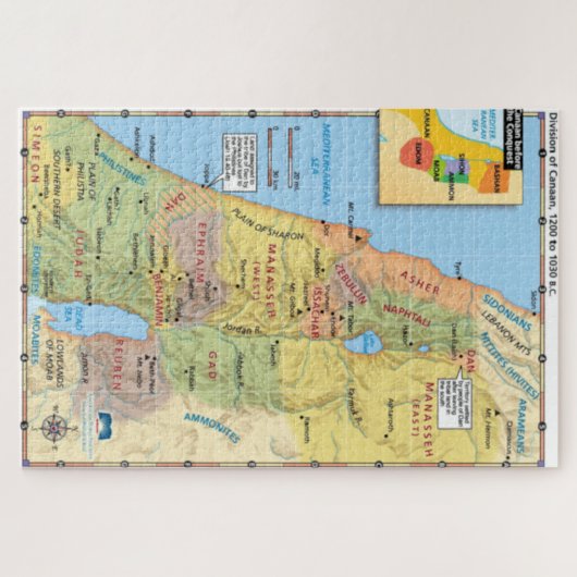 Karte der Division der 12 Stammesgebiete Kanadas Puzzle (Horizontal)