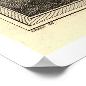 Karte der Dominikanischen Republik durch C.F. Frit Poster (Ecke)