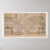 Karte der Drake-Umlaufbahn des Globus Poster (Vorne)